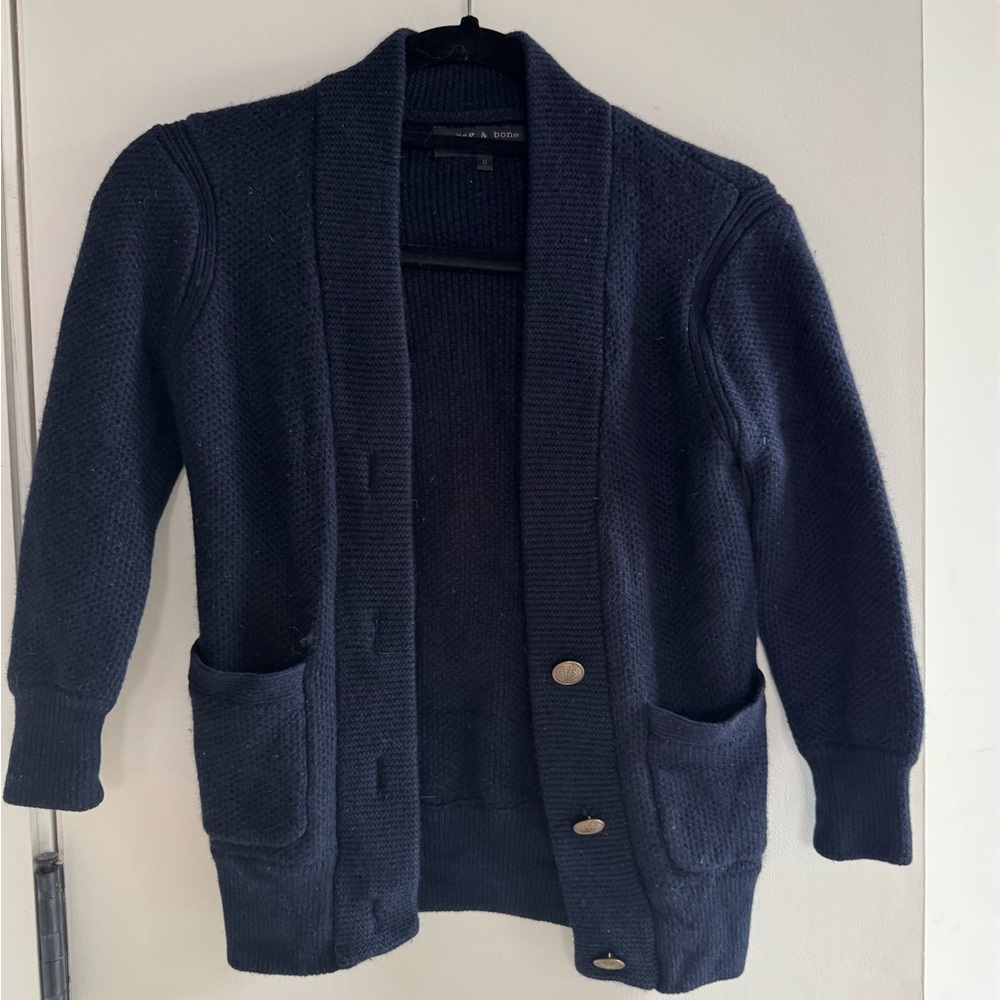 Rag and bone cropped cashmere cardigan